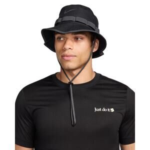 Nike Unisex Small Black Dri-FIT Apex Bucket Hat Active Outdoor Performance A31